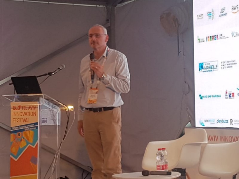 Noam Katz, Director-General for Public Diplomacy at the Israel MFA speaks at DLD TLV